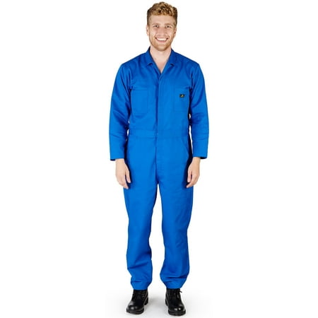 NATURAL WORKWEAR Order 1 Size Bigger Mens Long Sleeve Basic Blended Work Coverall Includes Big /& Tall Sizes